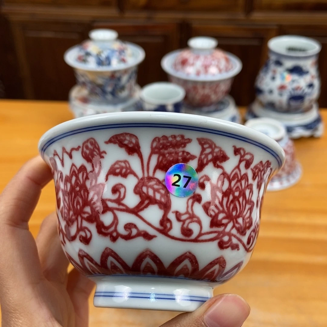 手绘现代茶具非古董