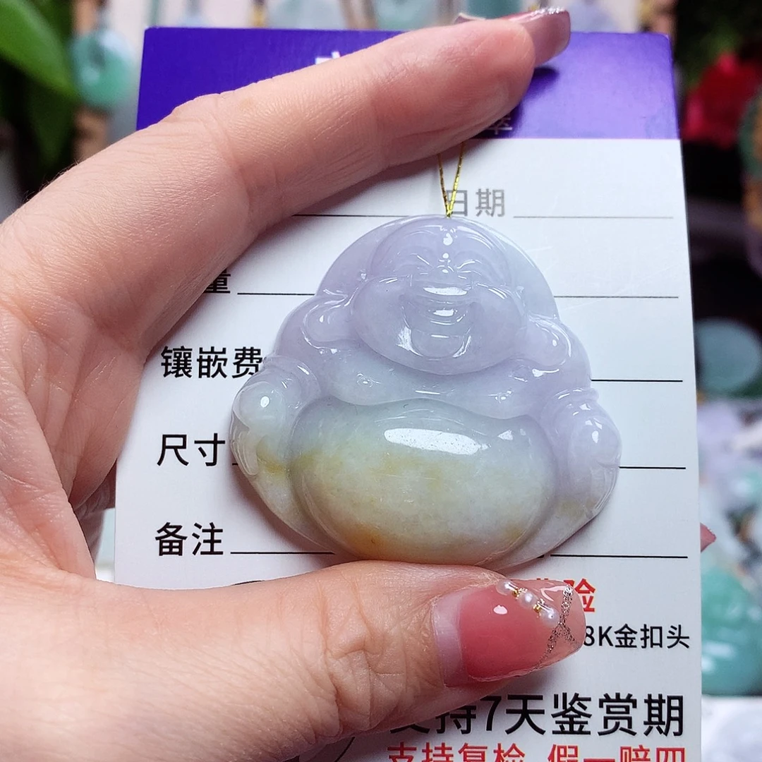 翡翠未镶嵌颈饰佛公31