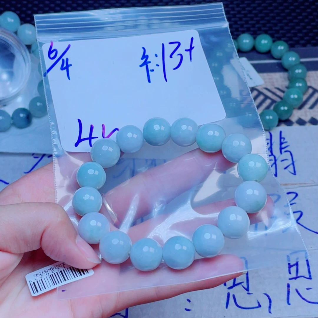 定制翡翠未镶嵌金*珠串