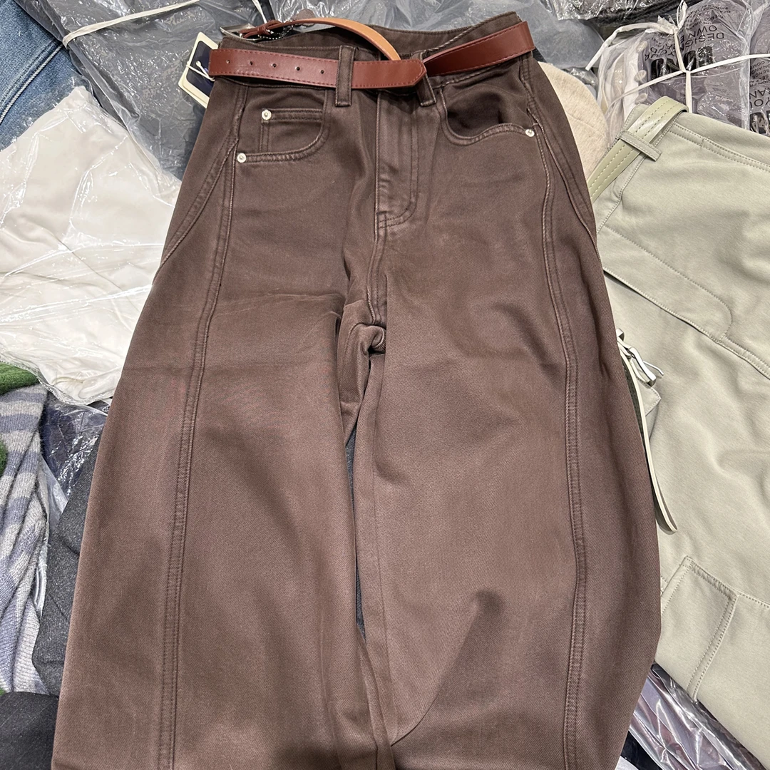 简约风加厚弯刀裤 88159