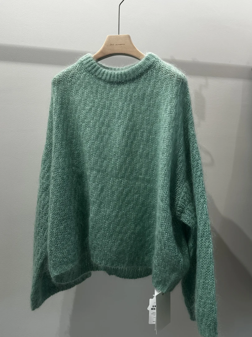 高品仙气马海毛羊毛针织长袖 J24M154