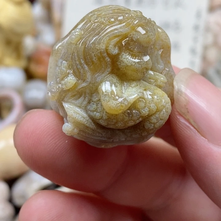 颈饰未镶嵌硅化珊瑚（珊瑚玉）小