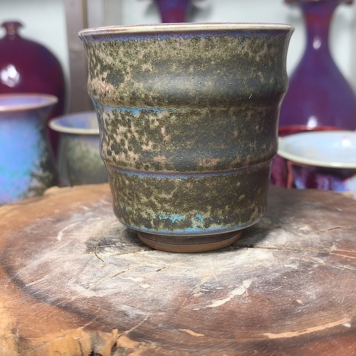 钧瓷杯子，纯手工制作钧瓷杯子