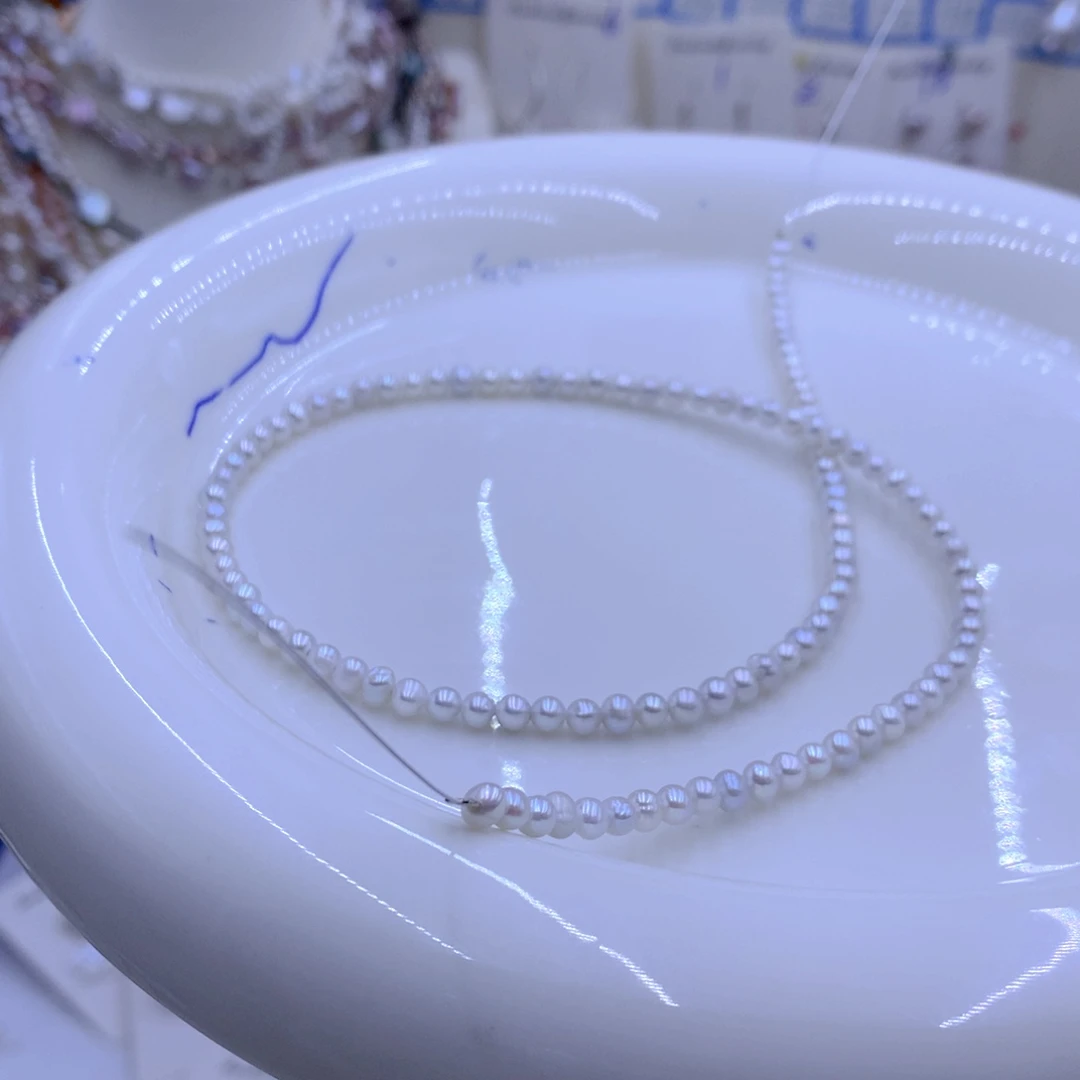 淡水珍珠颈饰银S925镶嵌
