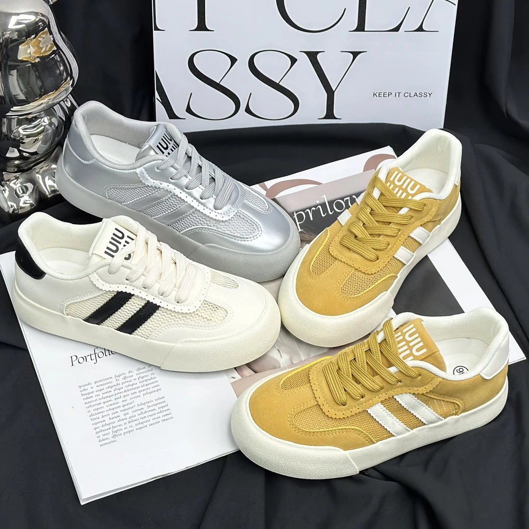 【TU】秋季新款网面透气款小白鞋2025韩版百搭休闲时尚潮流女鞋