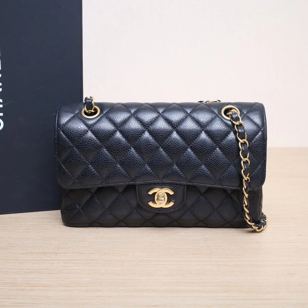 95新 Chanel/香奈儿 【娇】CF 斜跨包 皮革C31开 金扣 P225377759
