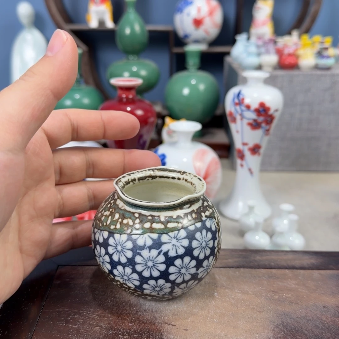陶瓷手工小花器摆件