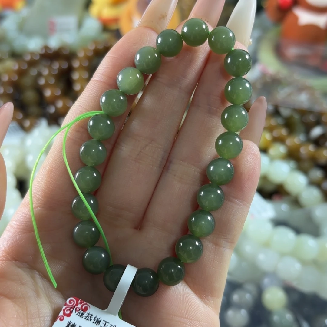 和田玉未镶嵌手链7