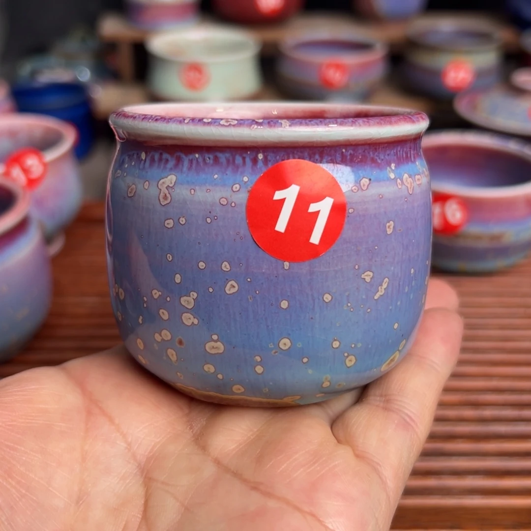 手工制作钧窑茶器