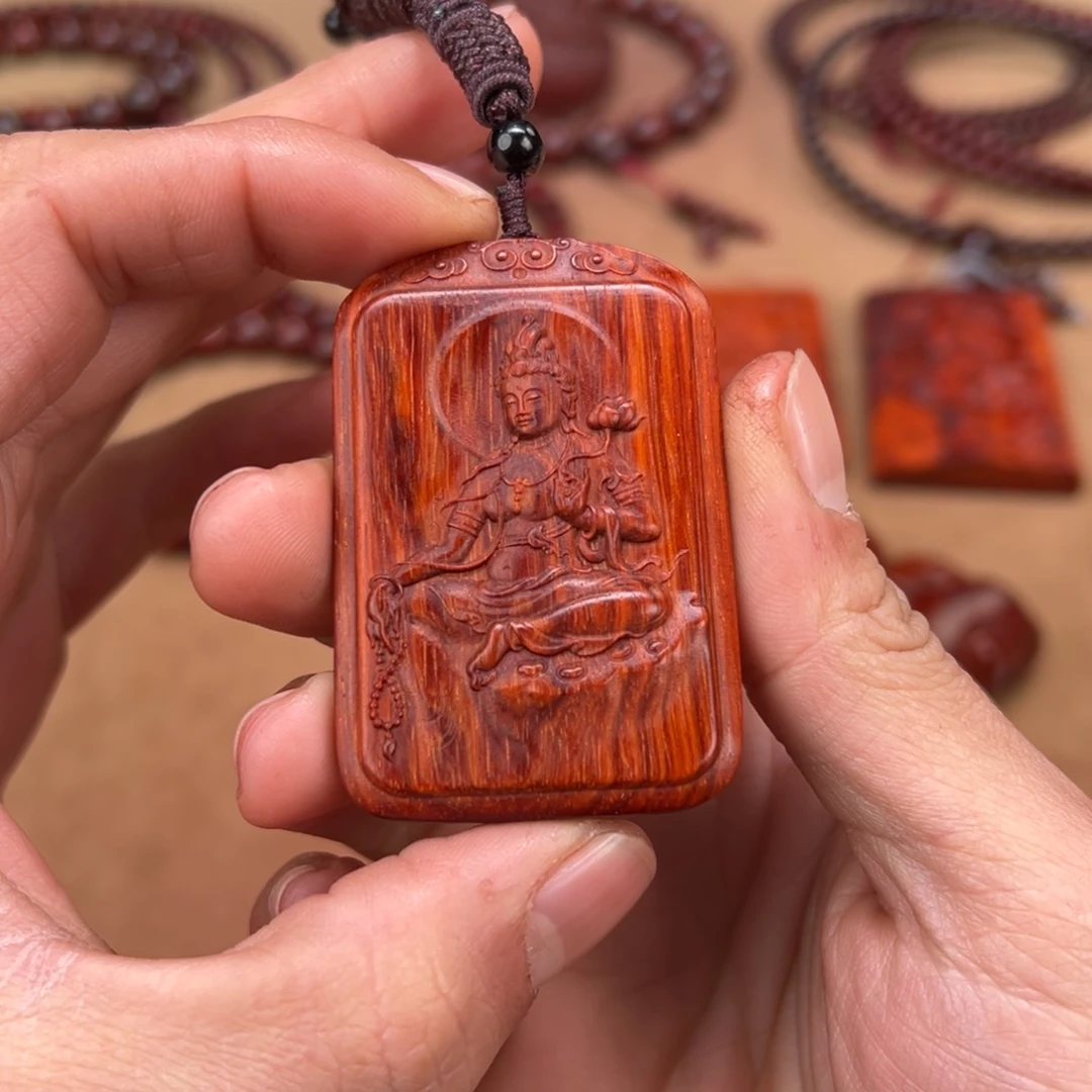 檀香紫檀（小叶紫檀）无事牌二*大势至