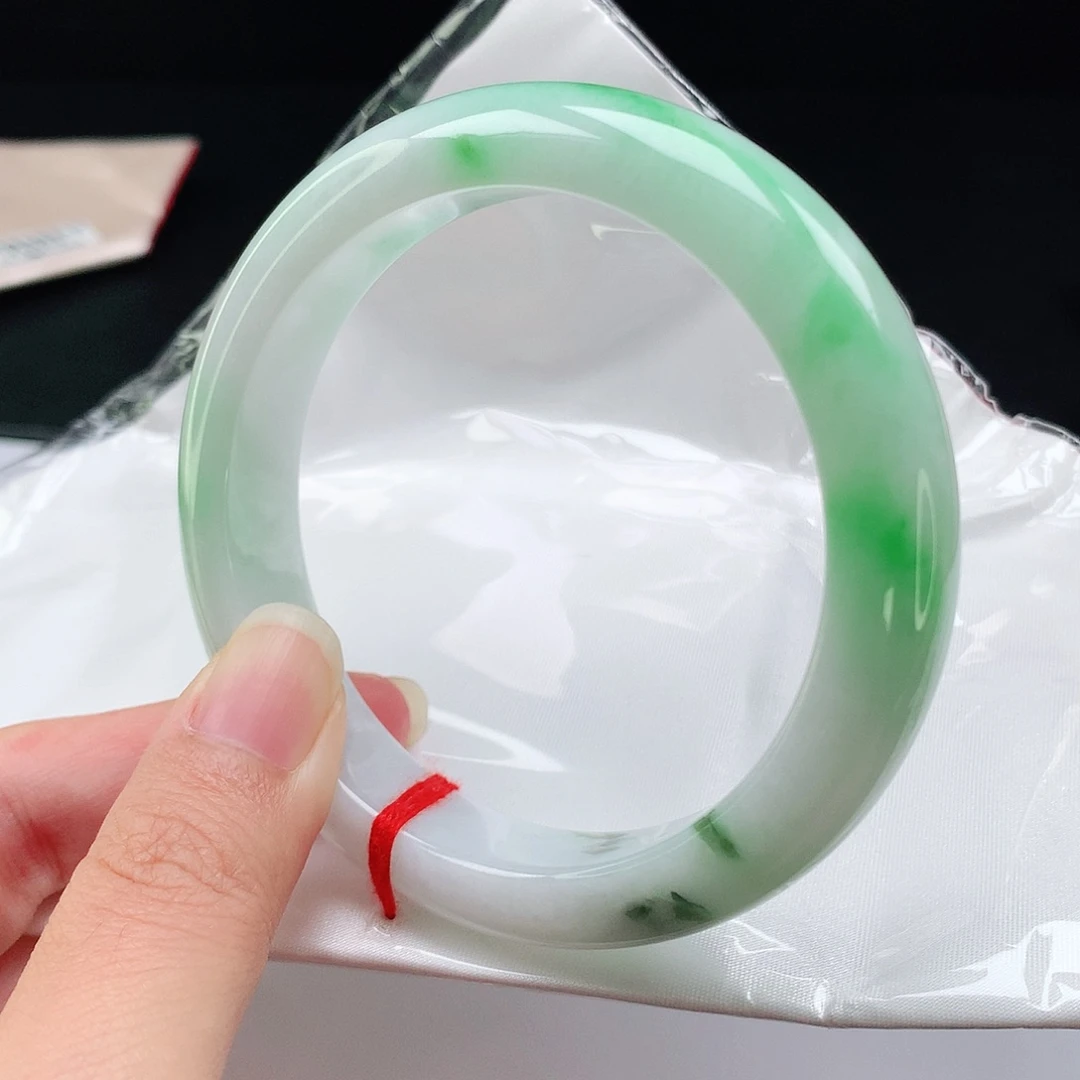 未镶嵌手镯翡翠62+圈8877