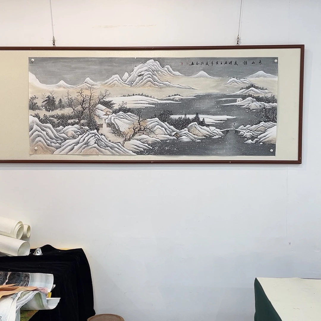 国画凌行志手绘作品