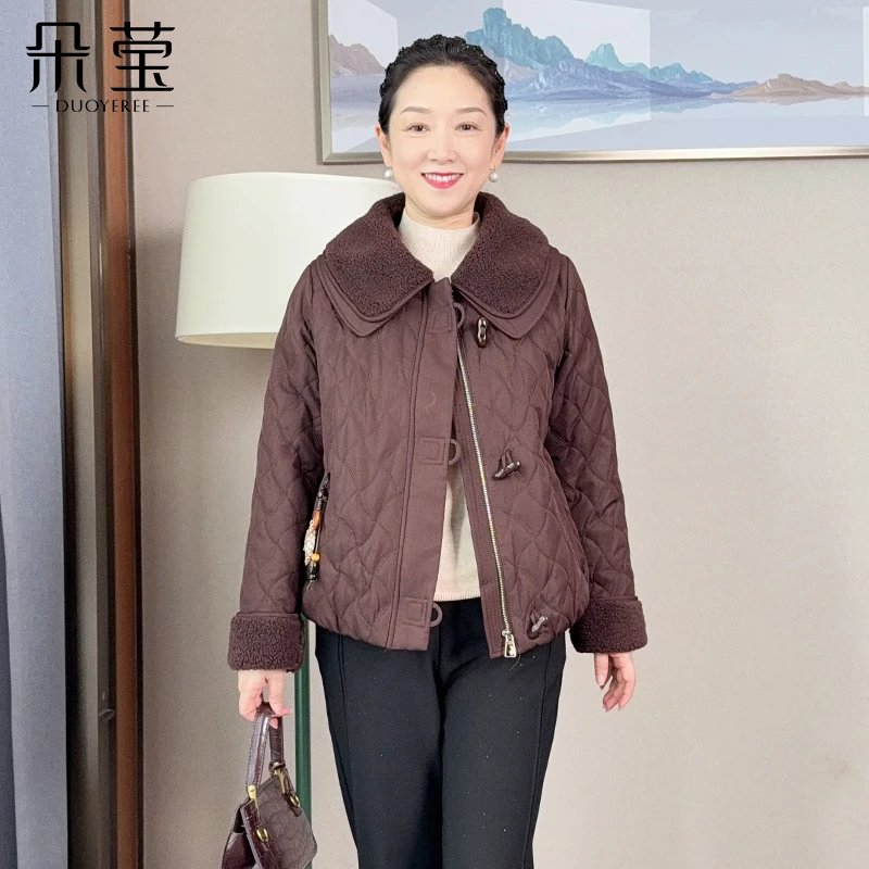 【双11好物】妈妈秋冬装洋气棉衣外套2025新款气质棉服上衣ZL25-18