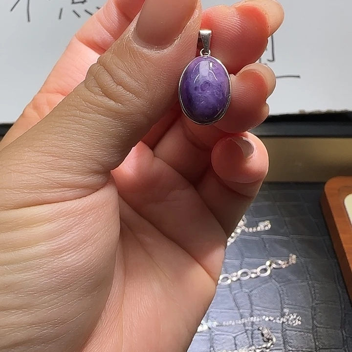 水晶戒指银S925镶嵌水晶