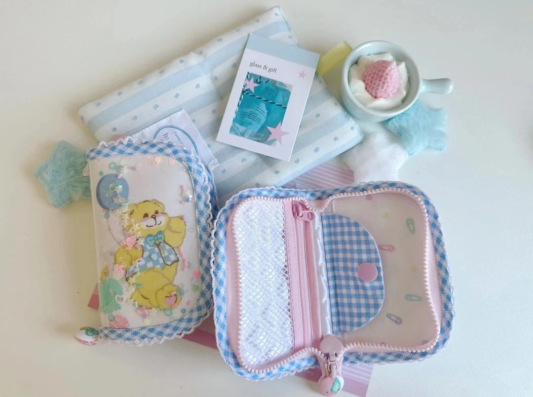 Handmade·暖暖流沙可爱日式卡通收纳包（no退款 跑单小黑屋）