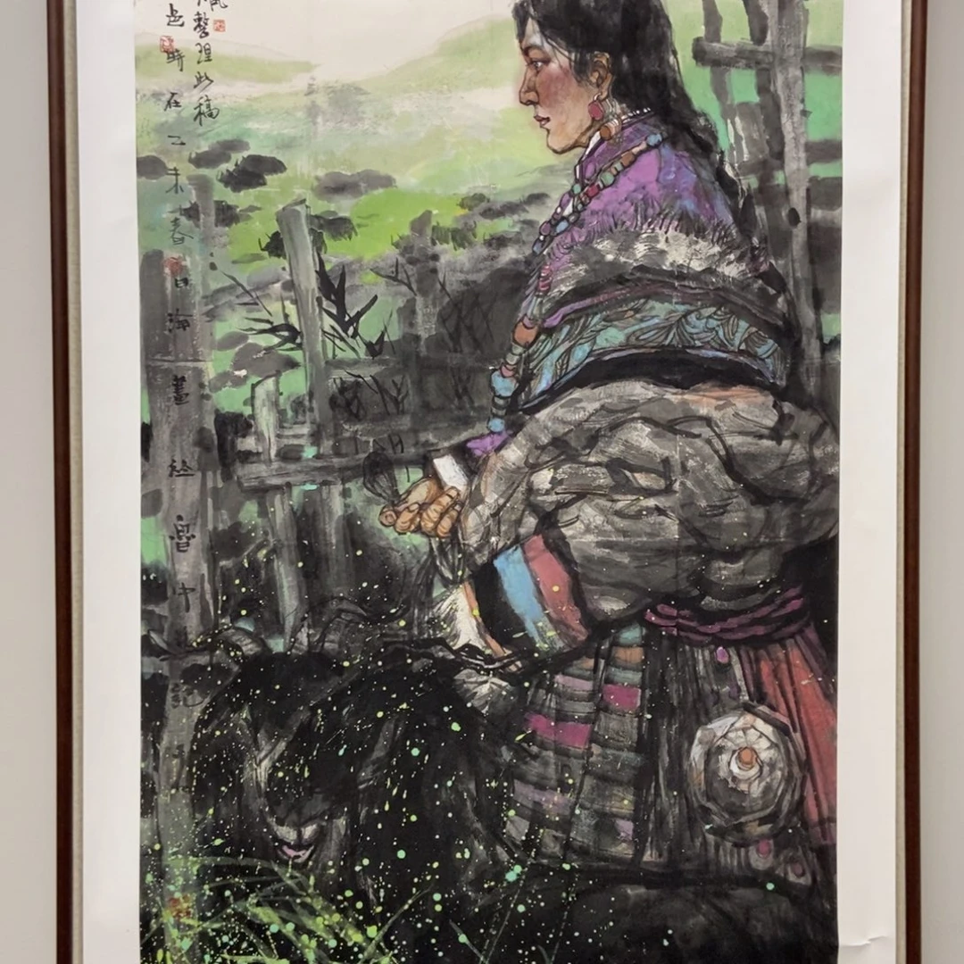 5***4国画墨鱼精品墨鱼精品