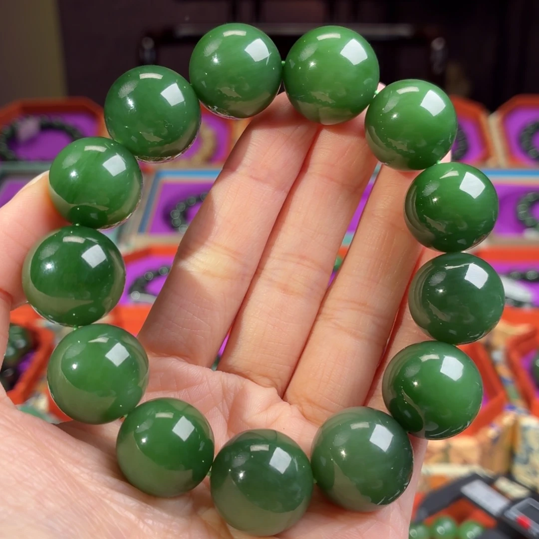 和田玉（碧玉）未镶嵌手串