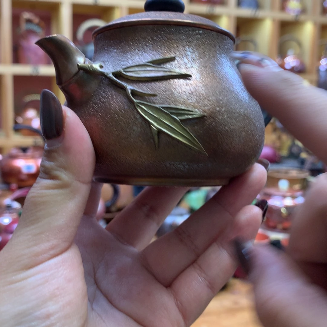 非***奈竹叶精工木把闷泡壶