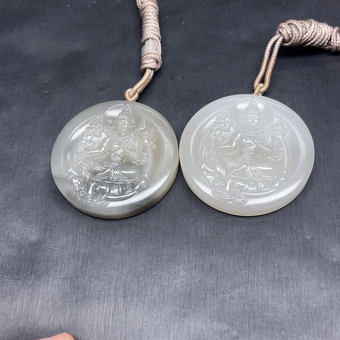 未镶嵌手镯和田玉烟紫观音多样性发一