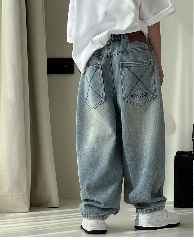 儿童装男童春装痞帅气牛仔裤2025新款裤子春秋款大男孩春季长裤潮