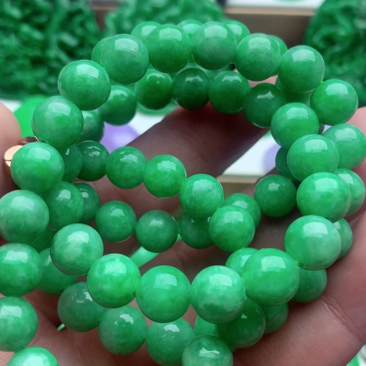 翡翠未镶嵌毛衣链