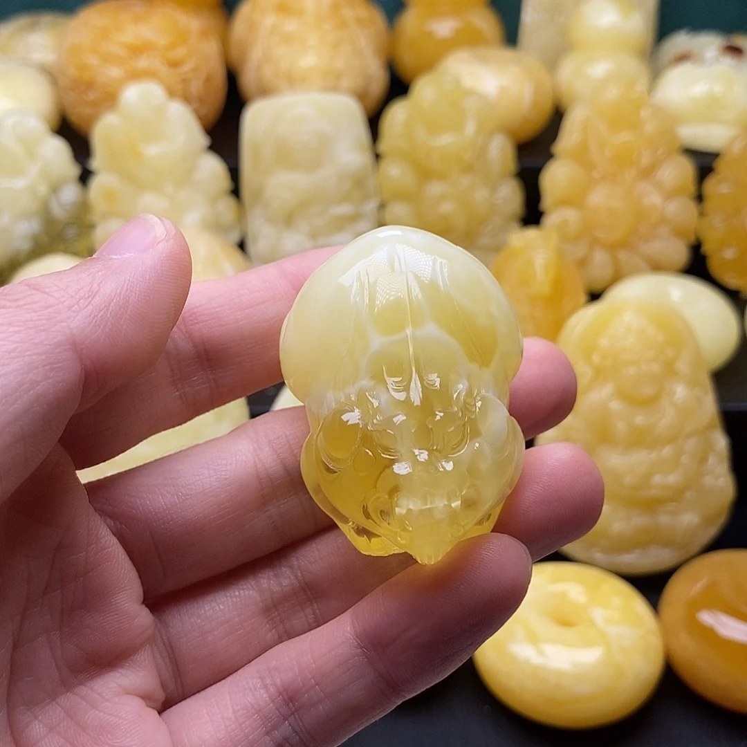 琥珀颈饰未镶嵌琥珀蜜蜡吊坠