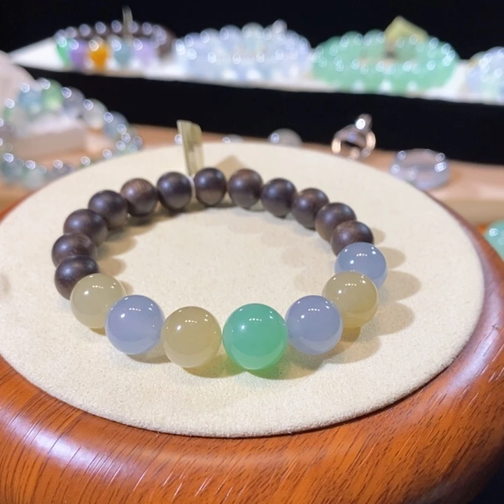 翡翠未镶嵌吊坠(不含链)翡翠糖果色手串