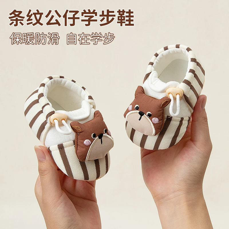 婴儿学步鞋袜春秋冬保暖地板袜0-1岁男女宝宝防滑软底新生儿袜套