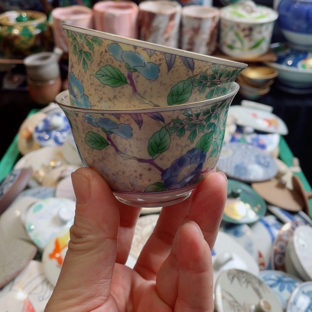 瓷片金彩库山杯哈哈哈