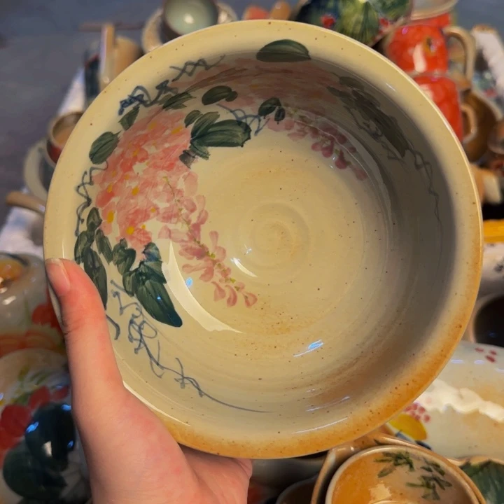 瓷片景德镇陶瓷手工手绘