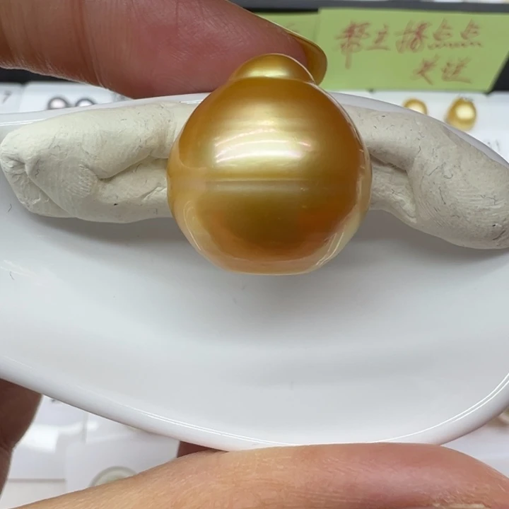 未镶嵌金珠裸珠19+mm海水珍珠