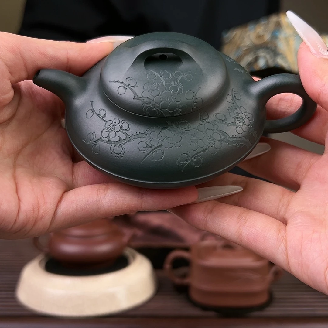【闪购商品】茶壶紫砂鸡***饭某国绿线圆110cc