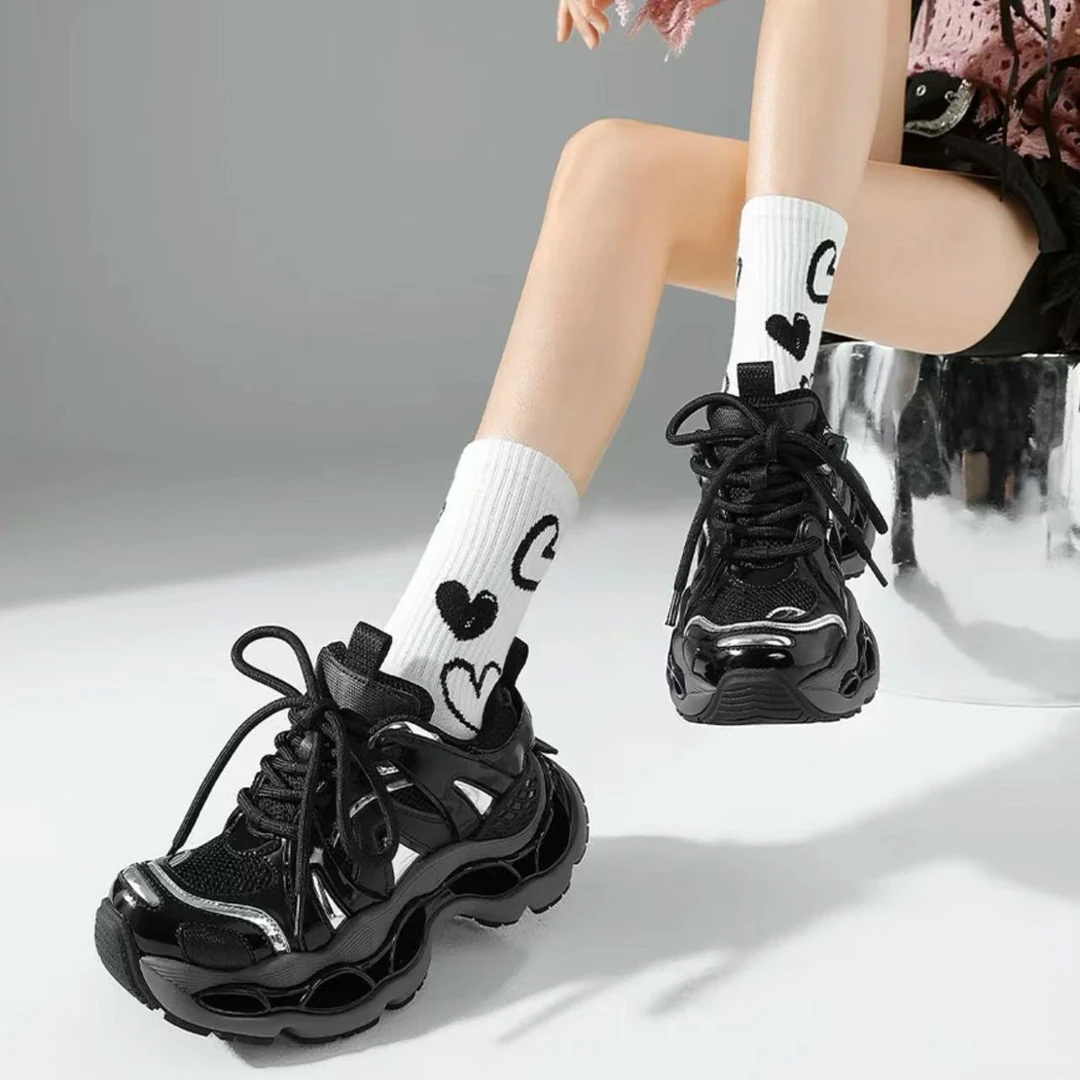 现货C12｜设计师款牛垫轻奢机甲老爹鞋女｜标准尺码｜9367-1