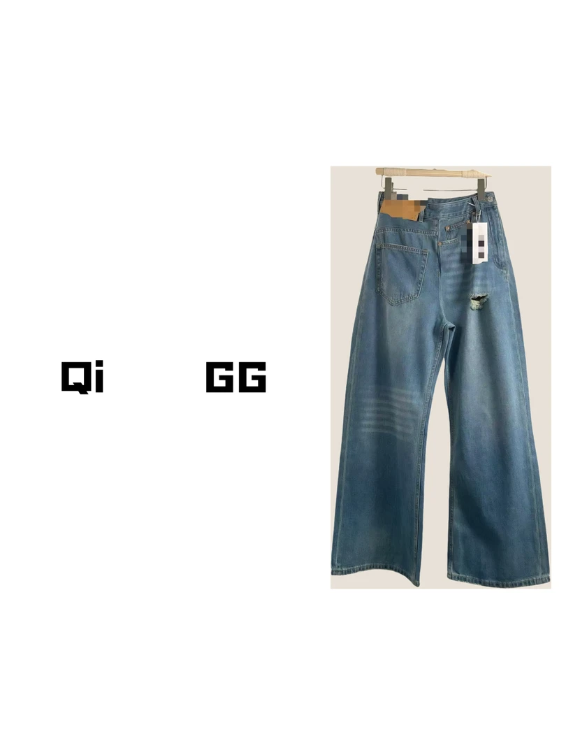 【Qi    GG】来塞尔牛仔面料牛仔裤
