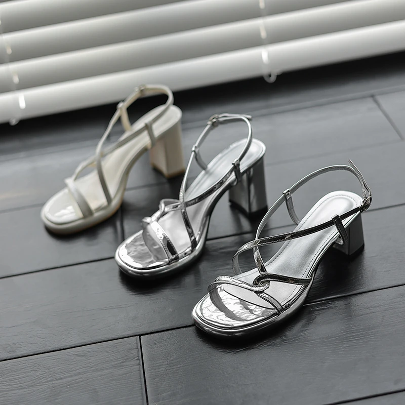 TX11-200/5.5cm/7.5cm时装凉鞋仙女风韩版高跟外穿女粗跟凉鞋