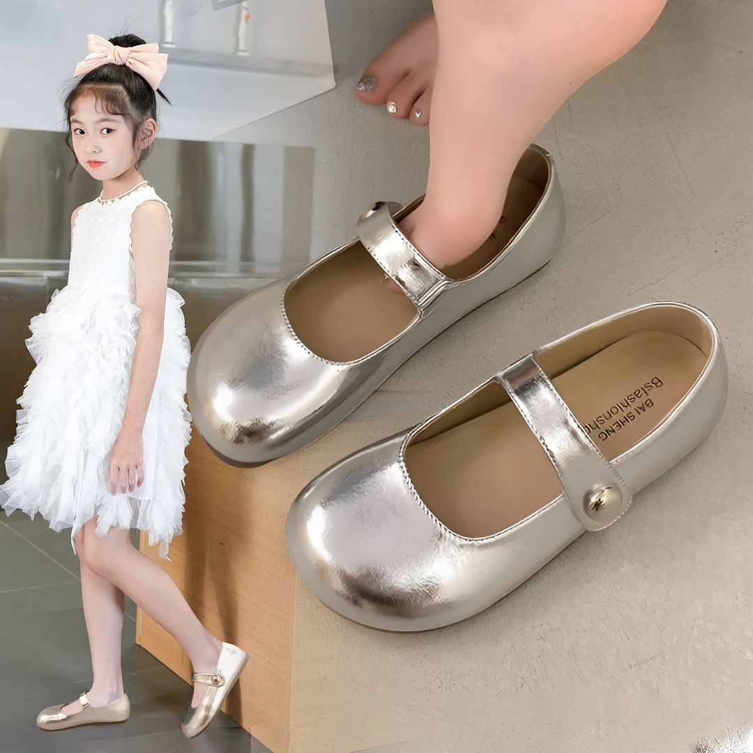 女童皮鞋2025夏季新款儿童时尚公主镂空大童女孩软底学生休闲沙滩