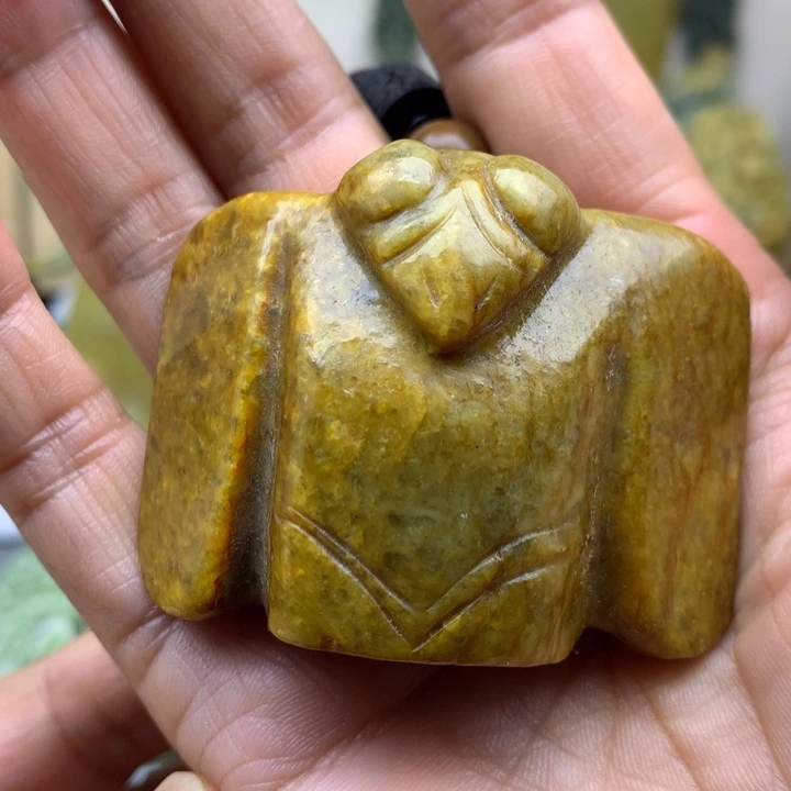 【闪购商品】岫岩河磨玉（透闪石质玉）吊坠未镶嵌