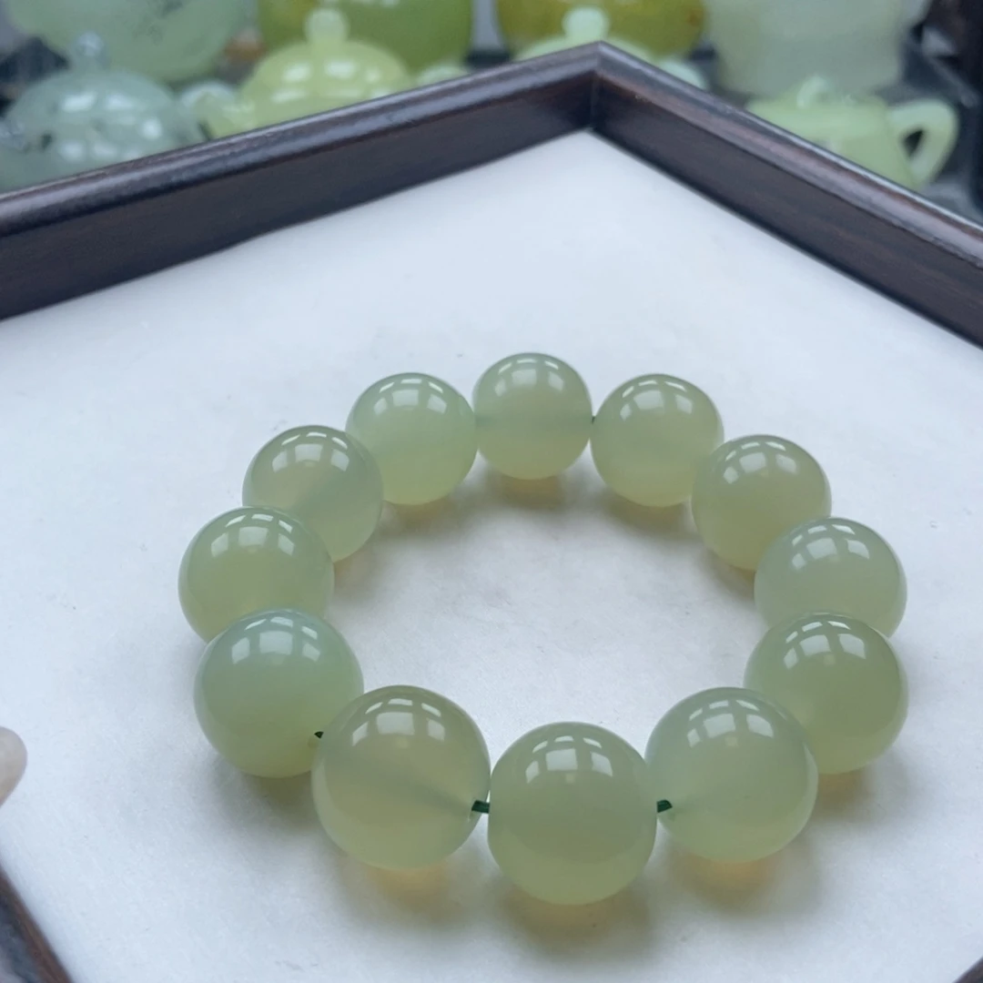 蛇纹石玉未镶嵌手链