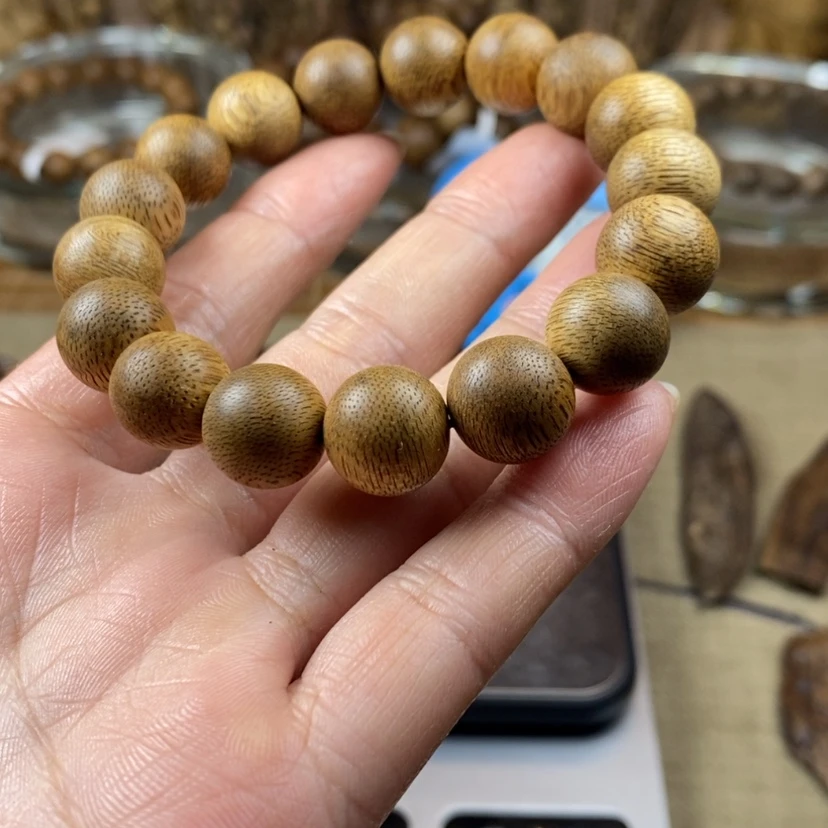 【闪购商品】沉香手串老*金边1.2。