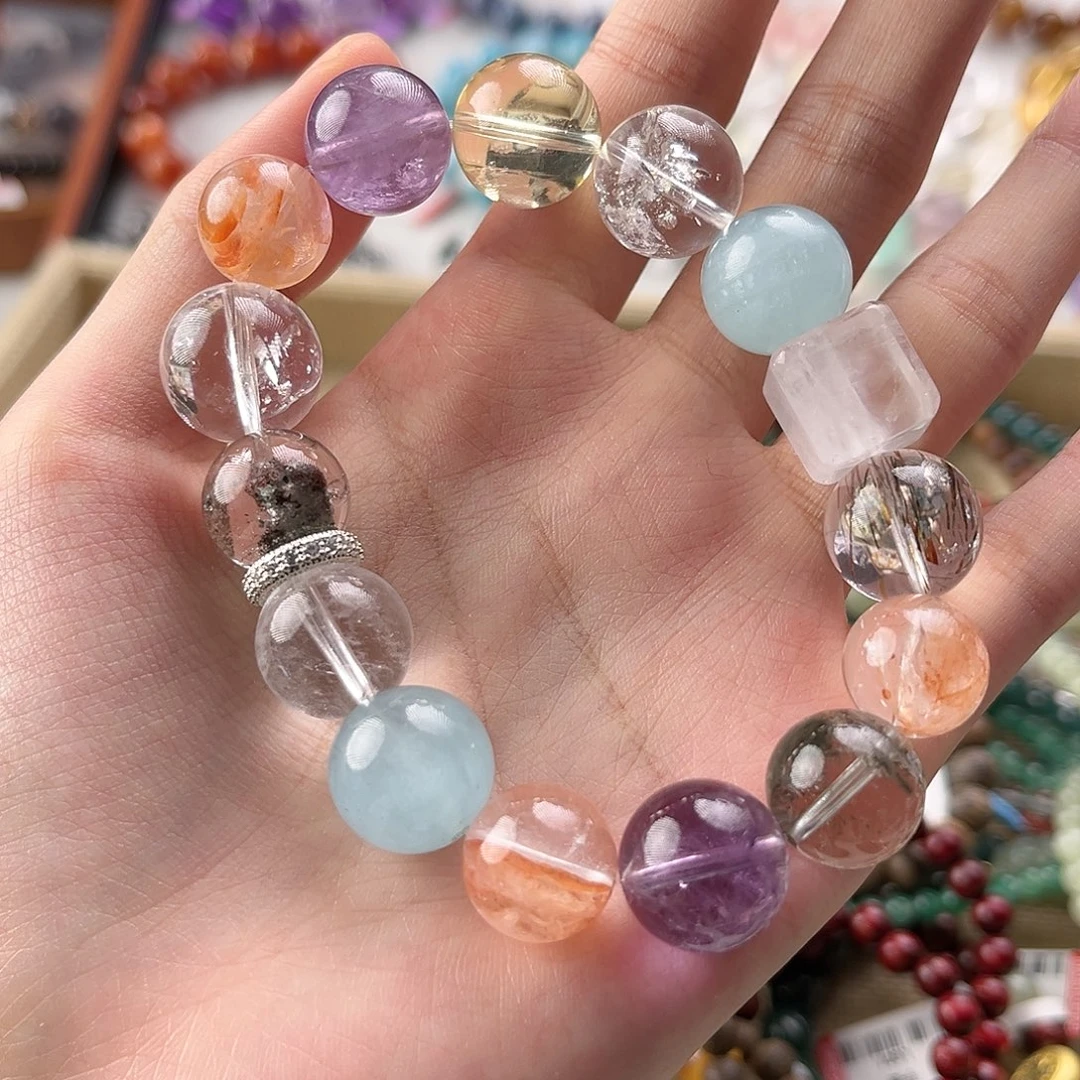 未镶嵌手链水晶多宝