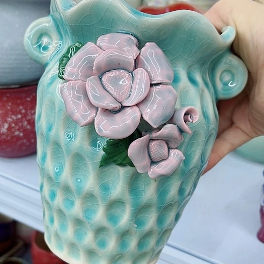 多肉绿植陶瓷花盆9.9包邮