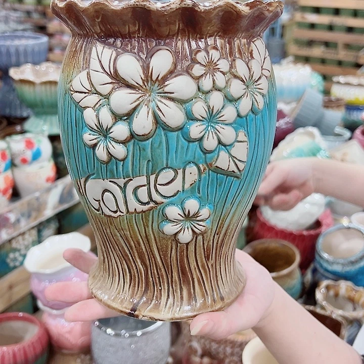 有孔，凑单福利满10元发货陶瓷多肉花盆！