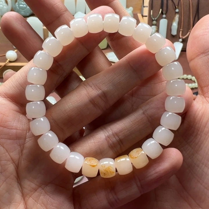 和田玉未镶嵌颈饰手链8