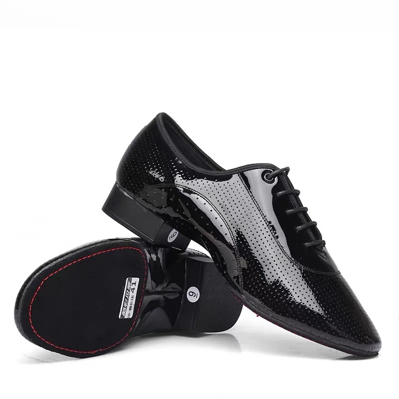 真皮新款舞蹈鞋男士摩登舞鞋软底广场跳舞鞋成人男式国标交谊牛皮