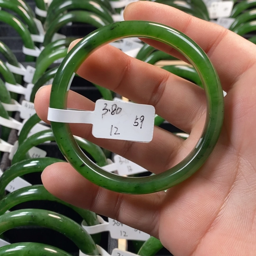 和田玉（碧玉）未镶嵌手镯59