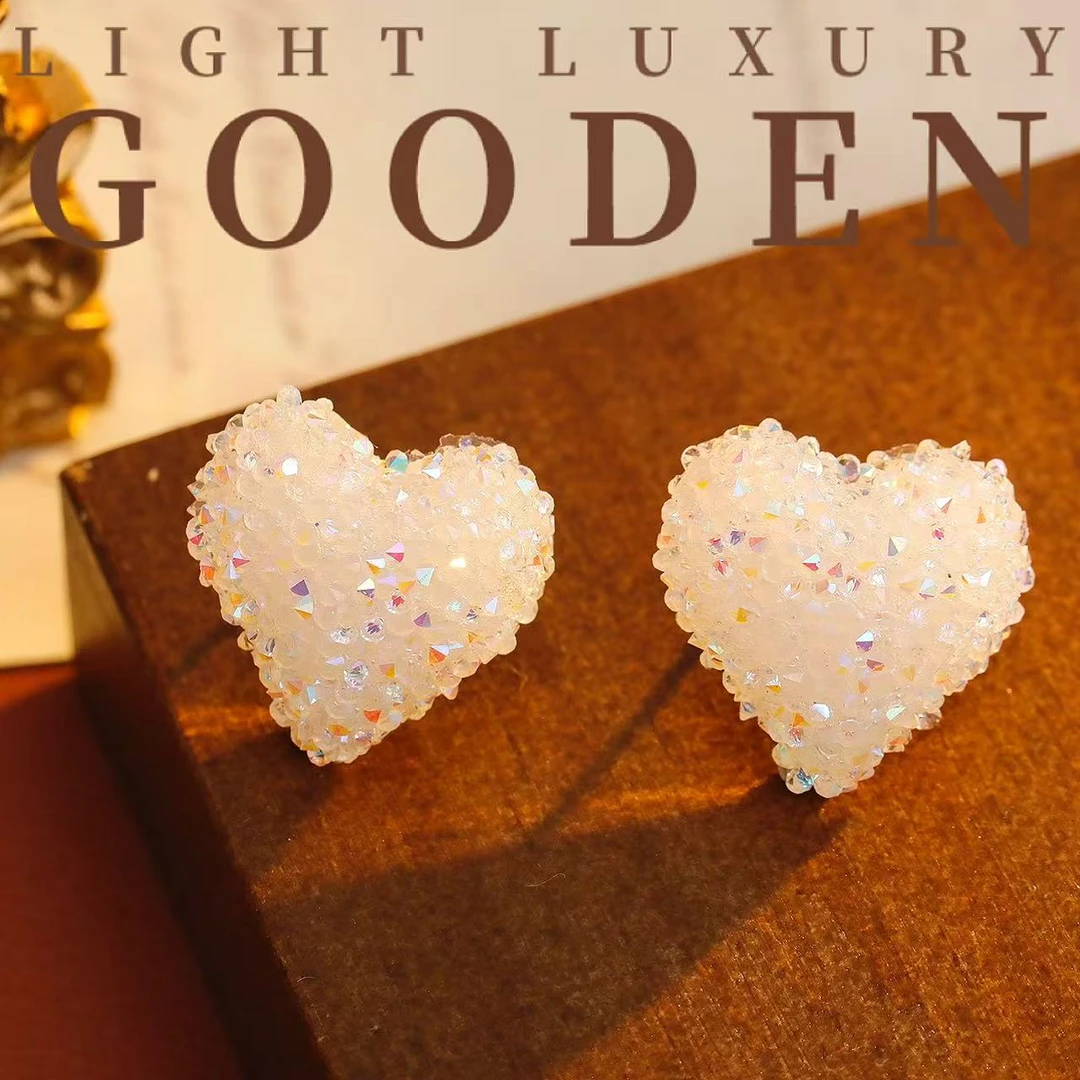 铜合金耳饰 Gooden岛家【早春甜心】925银针小众设计气质百搭耳环