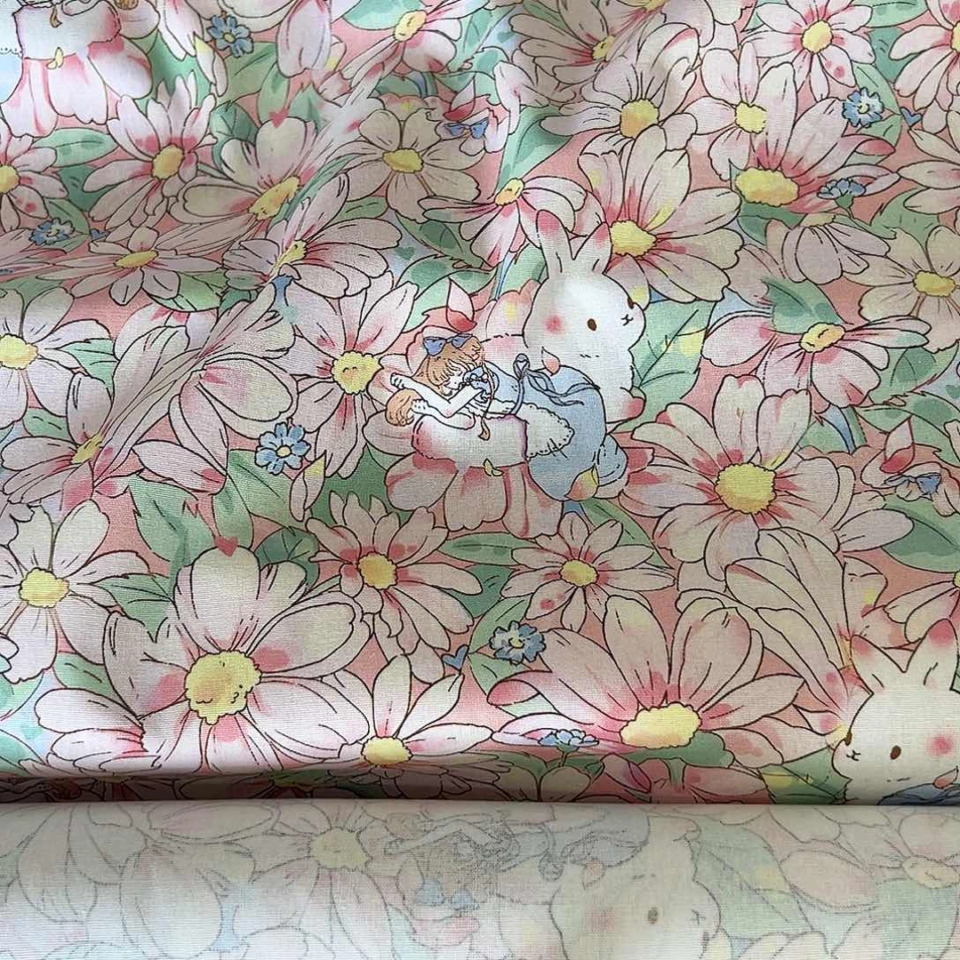 一米价纯棉平布1.1米宽果子布艺直播台