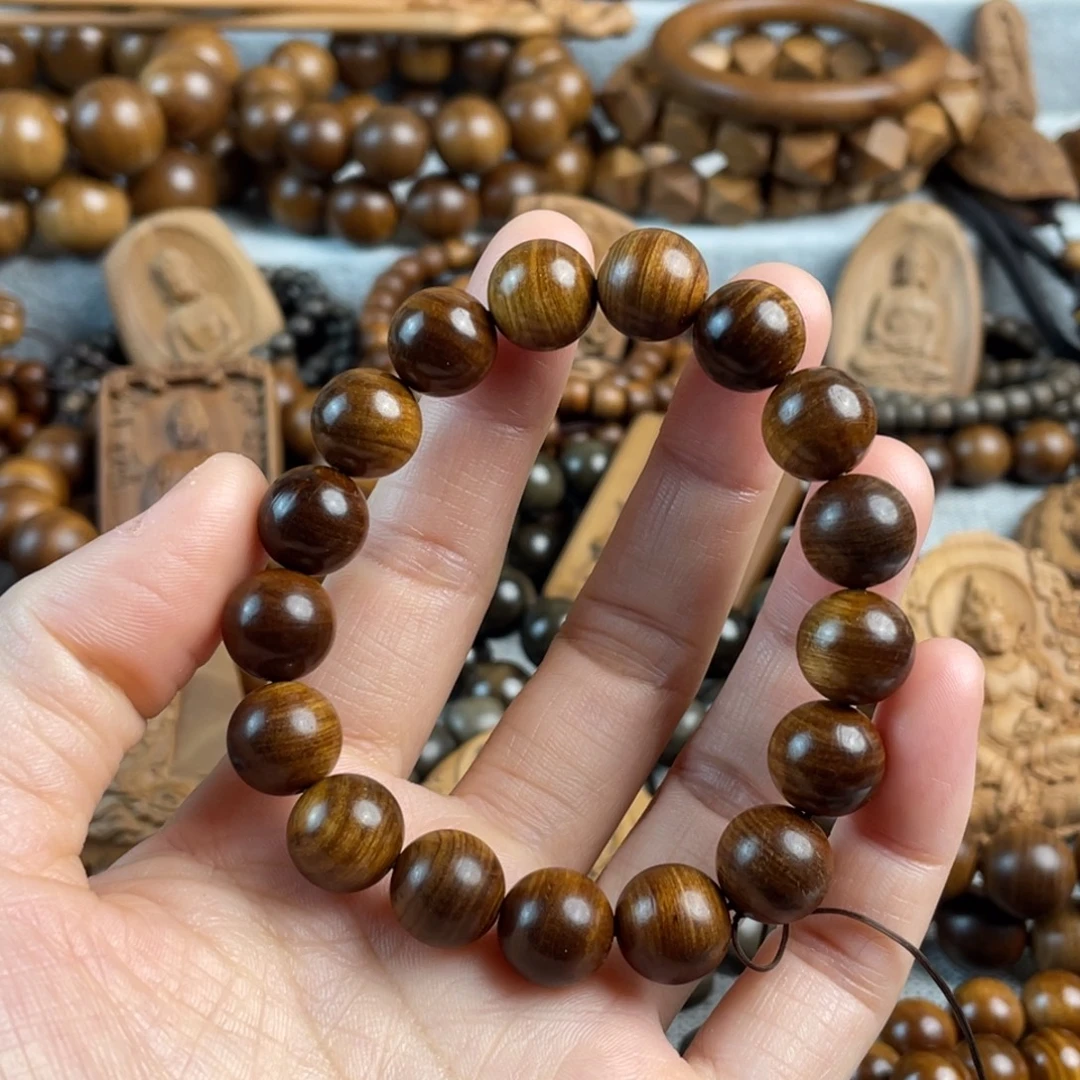 优***河木老山檀香1.2瑕疵手串