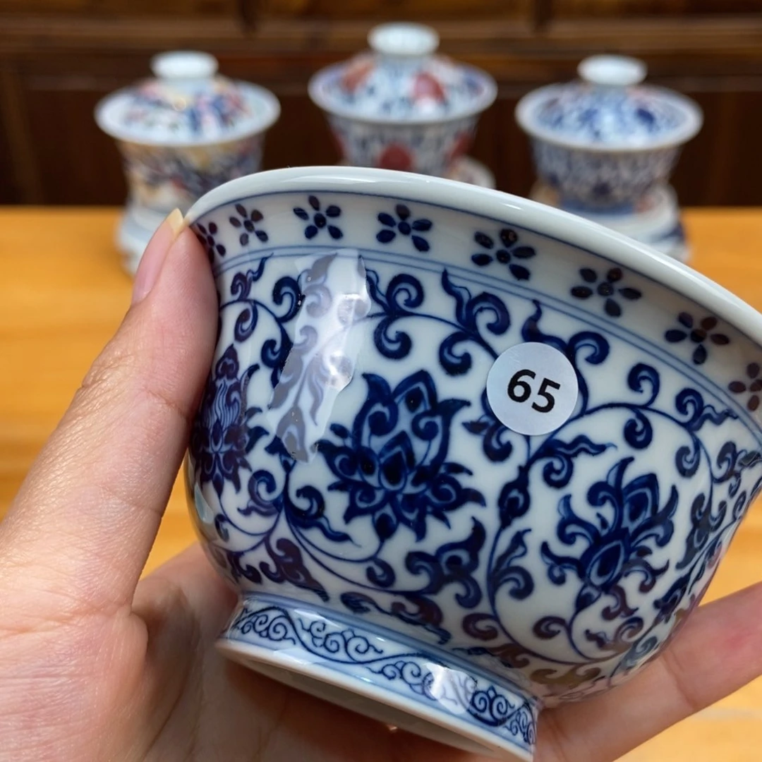 手绘现代茶具非古董