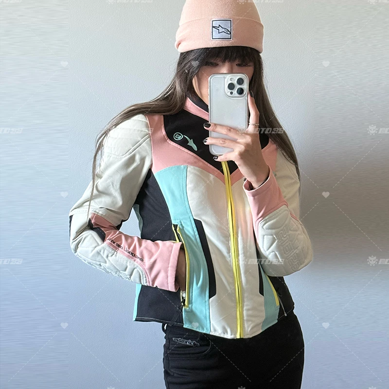 A星ALPINESTARS女士骑行服ISLA秋冬保暖带内胆防摔摩托车机车服